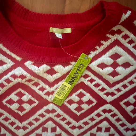 Gianni Bini Ugly Christmas Sweater NWT L Large Red and White Super soft gift - Picture 3 of 10